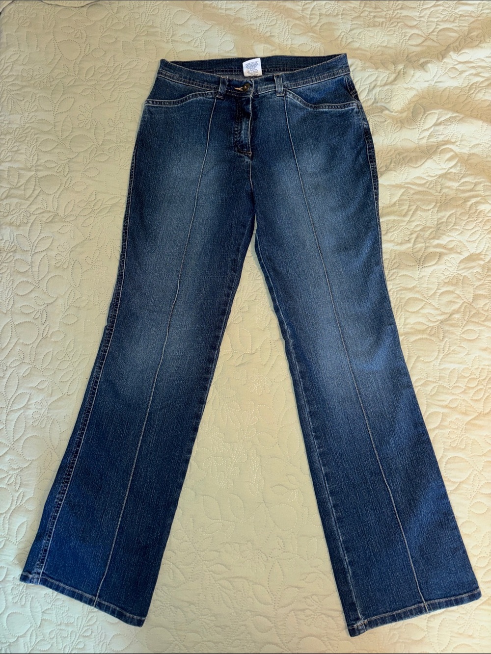 Vintage Westbound Indigo Flare Jeans with Front Panel Seams